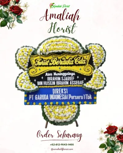 Papan Bunga Duka di Moya