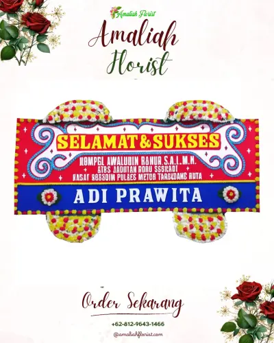 Karangan Bunga Ucapan Selamat di Moya